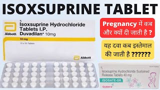 Isoxsuprine hydrochloride tablets ip 10mg in hindi  Isoxsuprine tablet use in pregnancy [upl. by Schuh609]