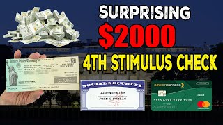 SURPRISING 2000 4th Stimulus Check  SSA SSDI SSI Low Income amp How Much [upl. by Anerak]