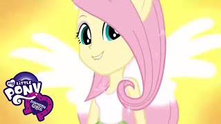 Fluttershy Knows The Secret  Equestria Girls  Friendship Games My Little Pony Childrens Cartoon [upl. by Adon]