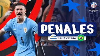 URUGUAYBRASIL  PENALES  CONMEBOL COPA AMÉRICA USA 2024™ [upl. by Analaj]