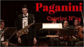 Paganini Caprice No24  Maxime Bazerque Saxophone [upl. by Mroz947]