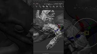 zbrushsculpting 3dmodeling zbrush 3dsculpting digitalart dragon creaturesculpt 3dartist3d [upl. by Jaan]