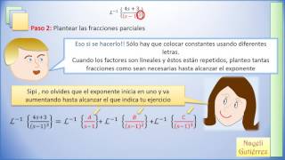 Transformada Inversa de Laplace Fracciones Parciales Caso 2 Factores lineales repetidos [upl. by Etnoval]