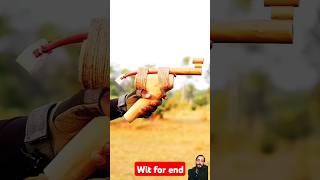 How to make Bow And Arrow Craft With Bamboo diy craft youtubeshorts wood bamboo toys shorts [upl. by Hashim101]