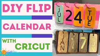 Cricut DIY Flip Calendar  Melody Lane [upl. by Naelopan]