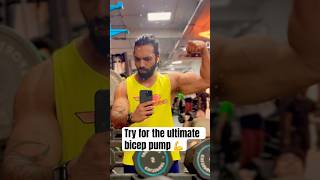 Training For Best Biceps pump workoutshorts bicepsexercise biceps gymmotivation flex ytshorts [upl. by Nabi]