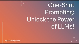 OneShot Prompting Unlock the Power of LLMs  Oneshot learning python pythonprogramming ch ope [upl. by Sirret936]