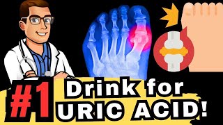 TOP 5 Drinks to Reverse High URIC ACID amp GOUT [upl. by Melleta]