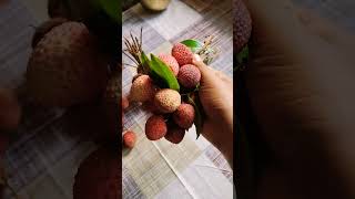 litchimy favourite season fruit fruit fruits litchifruit [upl. by Ilzel]