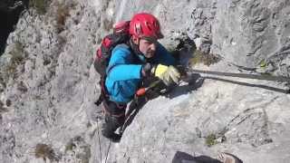 Via Ferrata Austria Kaiser Max Klettersteig  Martinswand  Innsbruck [upl. by Ainaznat]