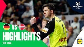 Big final incoming  Germany vs Denmark  Highlights  Mens EHF EURO 2024 [upl. by Narmis]