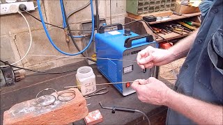 Bronze brazing with the Banggood H160 oxy hydrogen water torch [upl. by Rodrick]