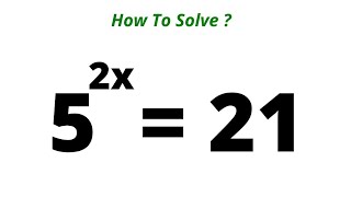 Can You Solve This  A Nice Math Problem 52x21 [upl. by Newton]