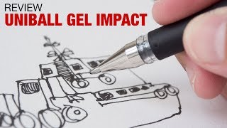 Artist Review Uniball Gel Impact Pen [upl. by Harimas]