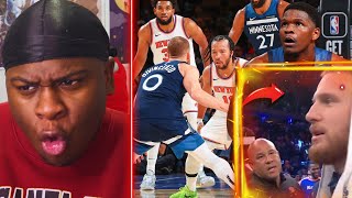 DONTE ON DEMON TIME 👿Minnesota Timberwolves vs New York Knicks REACTION JALEN BRUNSON GET YA POPS [upl. by Wonacott]