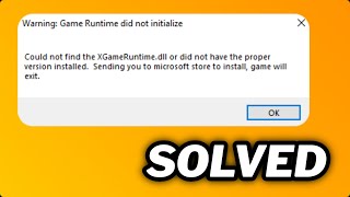 FIXED quotFailed to load Xgameruntimedllquot error in Windows 1011 [upl. by Aihsad]