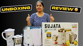 Sujata Plus Juicer Mixer Grinder 900 Watts  Unboxing amp Review  Vishakha Vimal [upl. by Ellinger]