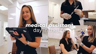 MEDICAL ASSISTANT Day in the Life  Dermatology office daily tasks how to become an MA amp more [upl. by Brigette]