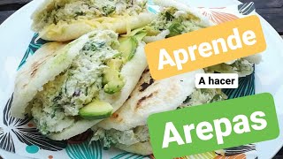 Cómo hacer AREPAS VENEZOLANA 🇻🇪🚀 Paso a paso [upl. by Einafets519]