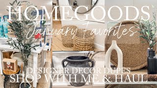 HOMEGOODS HOME DECOR 2024 FAVORITES JANUARY 2024  HOMEGOODS DESIGNER DUPES SHOP WITH ME amp HAUL [upl. by Pacificia]