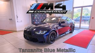 NEW ARRIVAL 2024 BMW M4 Competition Tanzanite Blue Metallic Kylami Orange [upl. by Aynwad]