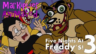 Markiplier Animated  Five Nights At Freddys 3 FNAF Funny Moments [upl. by Ahsina]