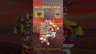 Map of Holy Roman Empire in 1444 romanempire germany deutschland geography europe world [upl. by Godbeare]