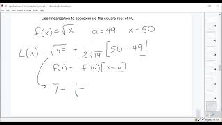 Applications of the Derivative Lecture 10  Linearization and Differentials [upl. by Jacki]