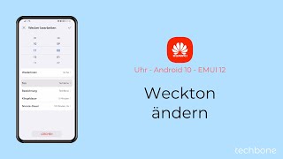 Weckton ändern  Huawei Android 10  EMUI 12 [upl. by Annoyi652]