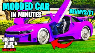 SUPER EASY F1 WHEELS ON ANY CAR IN GTA 5 ONLINE  BENNYS MERGE GLITCH 169 ALL PLATFORMS [upl. by Rizas]