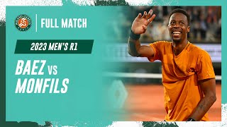 Monfils vs Baez 2023 Mens round 1 Full Match  RolandGarros [upl. by Aber540]