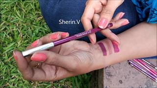 Miss Claire Glimmersticks Swatches  Affordable Lip liners [upl. by Eugnimod]