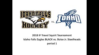 Idaho Falls Eagles BLACK vs Boise Jr Steelheads Squirt Travel IF 2018 period 1 [upl. by Ramoh]