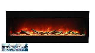 Amantii 40” True View XL Deep 3 Sided 5000 BTU Electric Fireplace Review [upl. by Idram]