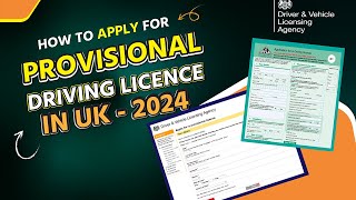 How to Apply for Provisional Driving Licence in UK  2024  Step by Step [upl. by Ssyla]