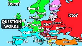 European Languages COMPARISON  Question Words [upl. by Adnowal440]