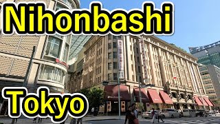 Tokyo Walk  Stroll around Nihonbashi Takashimaya Nihonbashi Tokyo [upl. by Idnor]