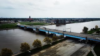 Environments The Saginaw River Drone Footage Bay City Michigan [upl. by Zakarias]