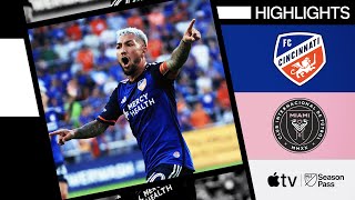 FC Cincinnati vs Inter Miami CF  6Goal Stunner  Full Match Highlights  July 6 2024 [upl. by Yeslek449]