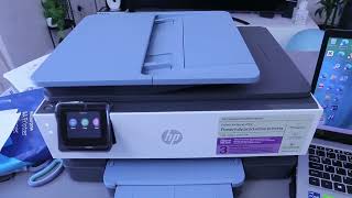 HP OFFICEJET PRO 8135E WIFI Direct Setup Scan To Computer PC PRINT SAVE PDF and Share To Email [upl. by Youlton]