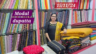 Modal dupatta 🌹Pakisthani print n cambric cotton 🌹Jaipur cotton nighty material etc🌹No637 [upl. by Edd926]