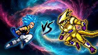 Gogeta DBS V3 all form New VS Golden Cooler V2 in Jump Force Mugen [upl. by Baptlsta]