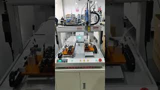 BBA automatic screw tightening robot wdouble platform auto screw machine machine wblowing feeder [upl. by Mcwherter]