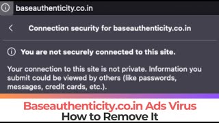 Baseauthenticitycoin Ads Virus  Removal Guide Working [upl. by Alletsirhc383]