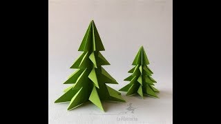 Comment faire un sapin de noel en origami [upl. by Allister]