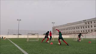 ⚽ BODY FEINT SKILLS  AL ETTIFAQ CLUB U8U9U10U11U12 COACH SAMI KHACHNAOUI [upl. by Yehudi943]