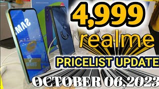 REALME PRICES UPDATE C51C30SC53C55REALME1011PRO5G11PROPLUS5G OCTOBER 062023 [upl. by Mclyman]