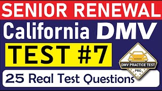 CALIFORNIA DMV WRITTEN TEST 2024  DMV Senior Written Test  California DMV Permit Test for Seniors [upl. by Hanej]