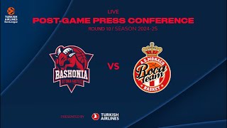 📹 Rueda de prensa postpartido Baskonia  AS Monaco EuroLeague R10 [upl. by Holey621]