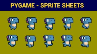 PyGame Beginner Tutorial in Python  Loading Spritesheets [upl. by Ttegdirb]